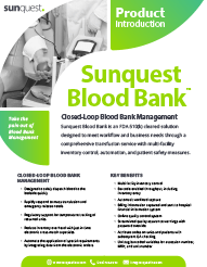 Blood Bank Product Intro